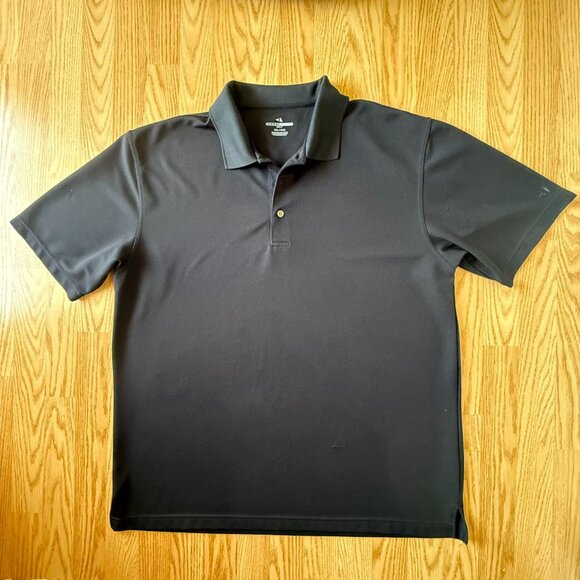 Grand Slam Golf Mens Black Polo Shirt XXL Short Sleeve Performance Textured - Picture 2 of 7